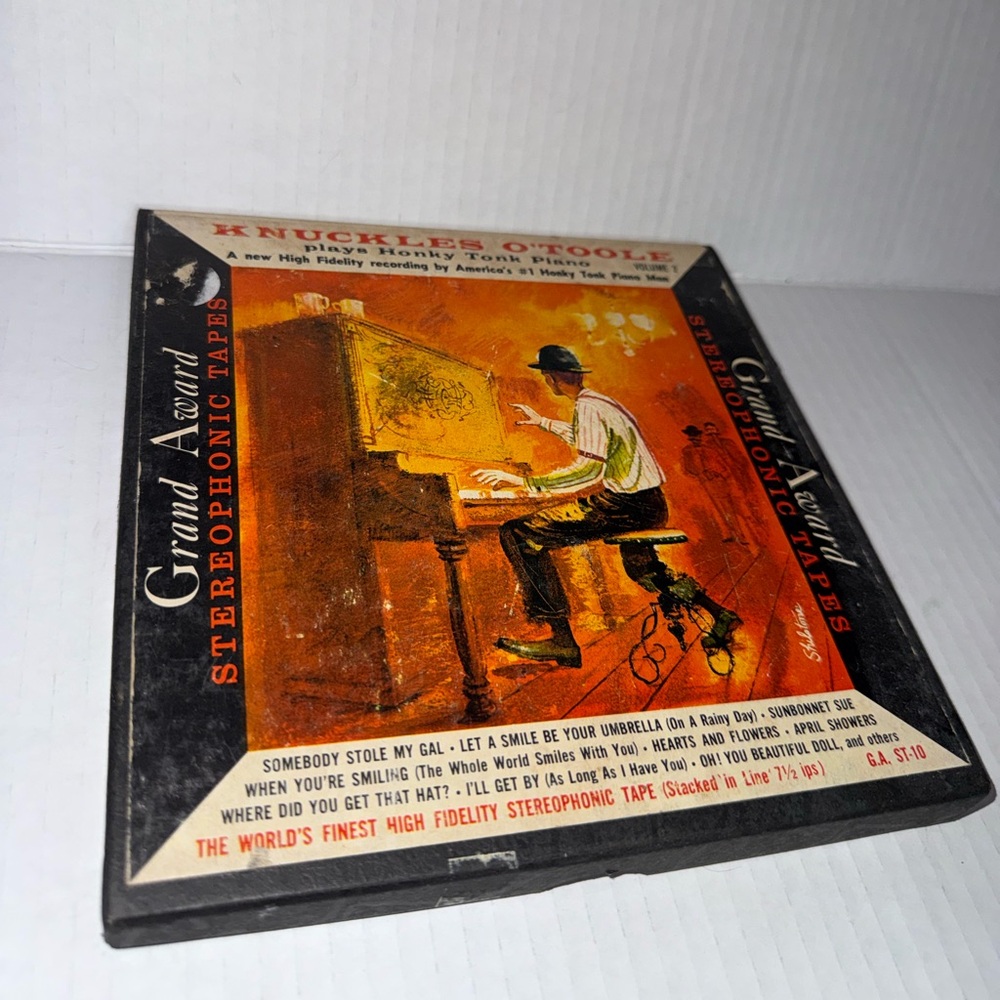 Honky Tonk Piano Knuckles O'Toole Reel to Reel Tape 7.5 IPS Grand Award Volume 2